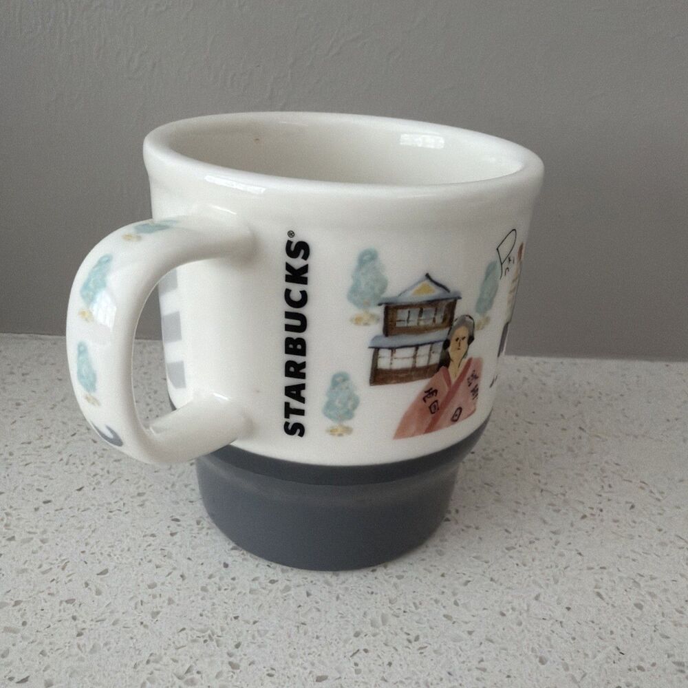 Starbucks Japan Geography Series Tokyo 2016 Mug White Gray Multicolor - Picture 5 of 7